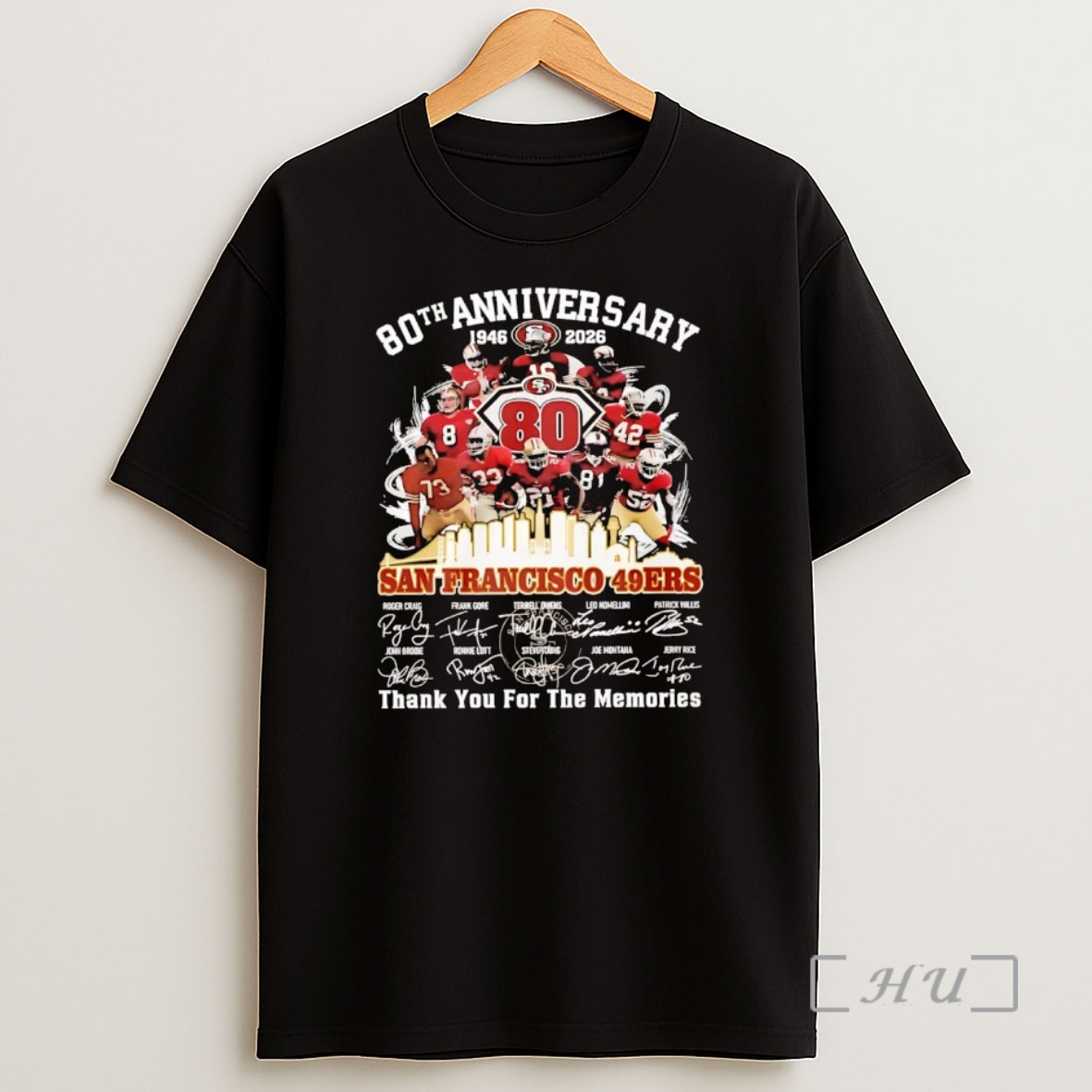 Officials Sf 49ers 80th Anniversary 1946 2026 Thank You For The Memories Premium Shirt Sweatshirt Tee