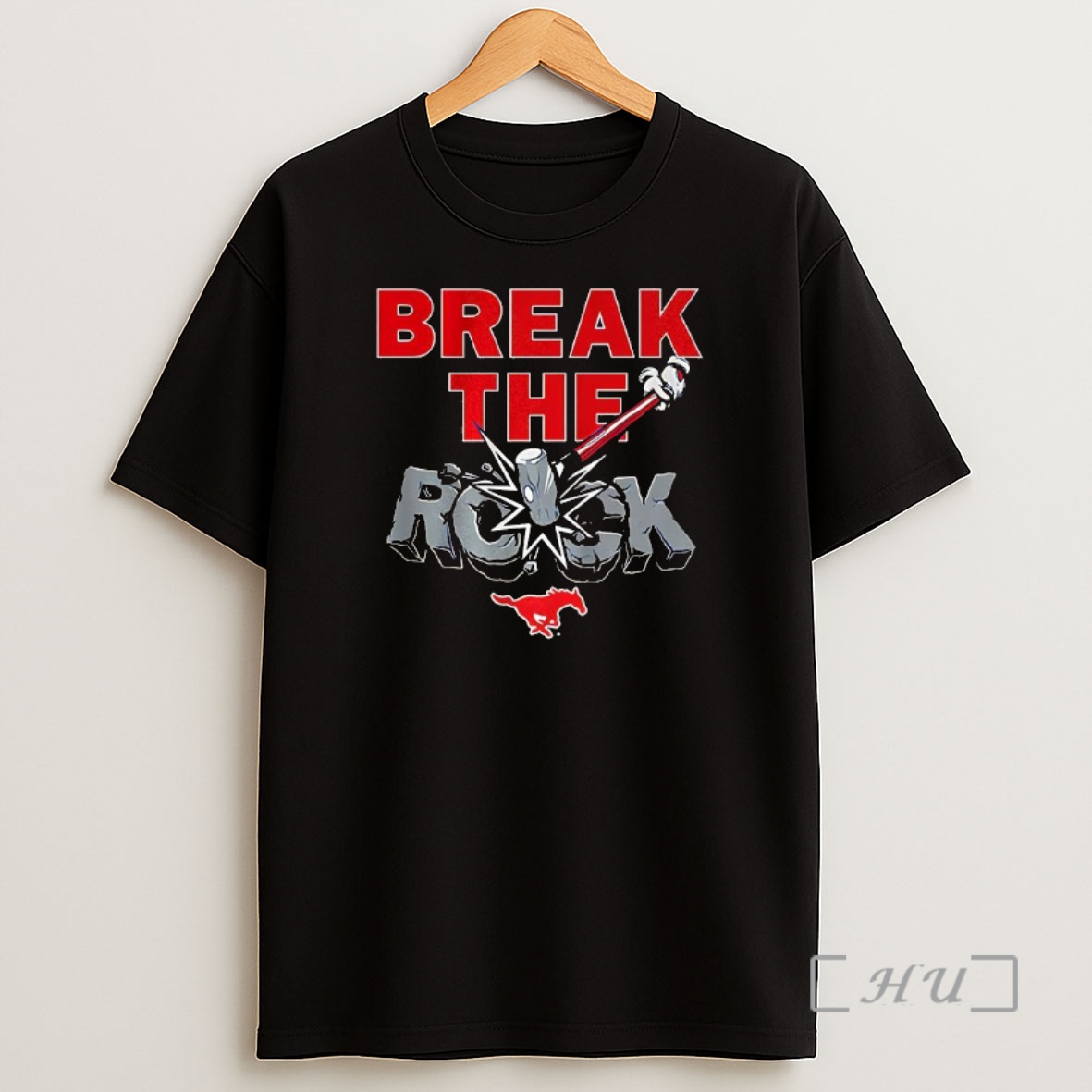 Officials Smu Mustang Football Break The Rock Premium Shirt Sweatshirt Tee
