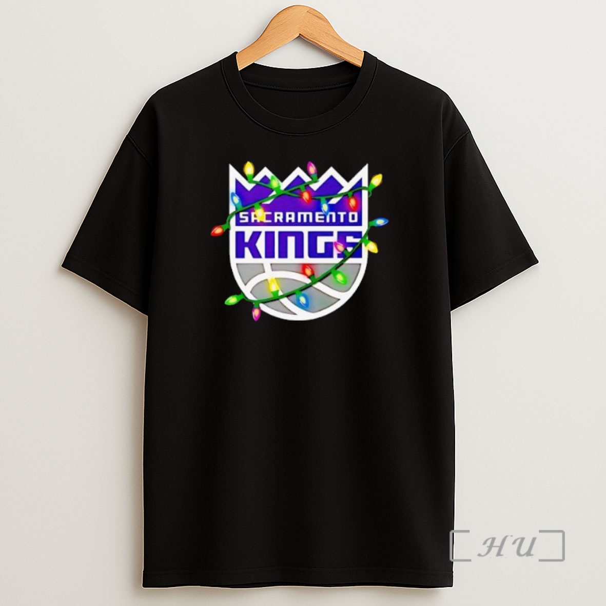 Officials Sacramento Kings Logo Lights Merry Christmas Premium Shirt Sweatshirt Tee