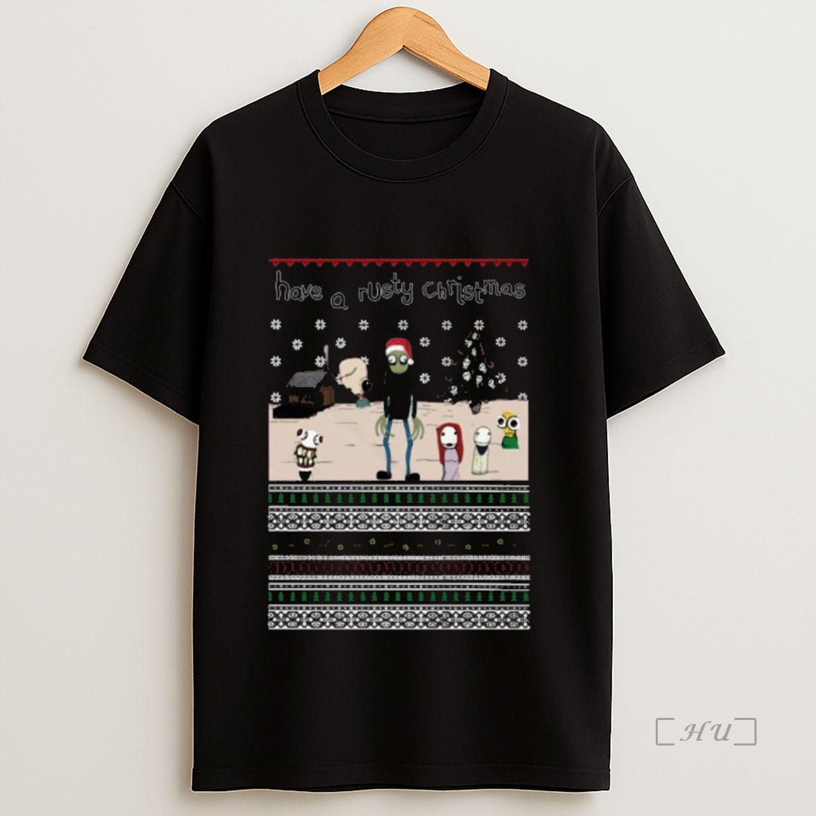 Officials Salad Fingers Have A Rusty Ugly Christmas Premium Shirt Sweatshirt Tee