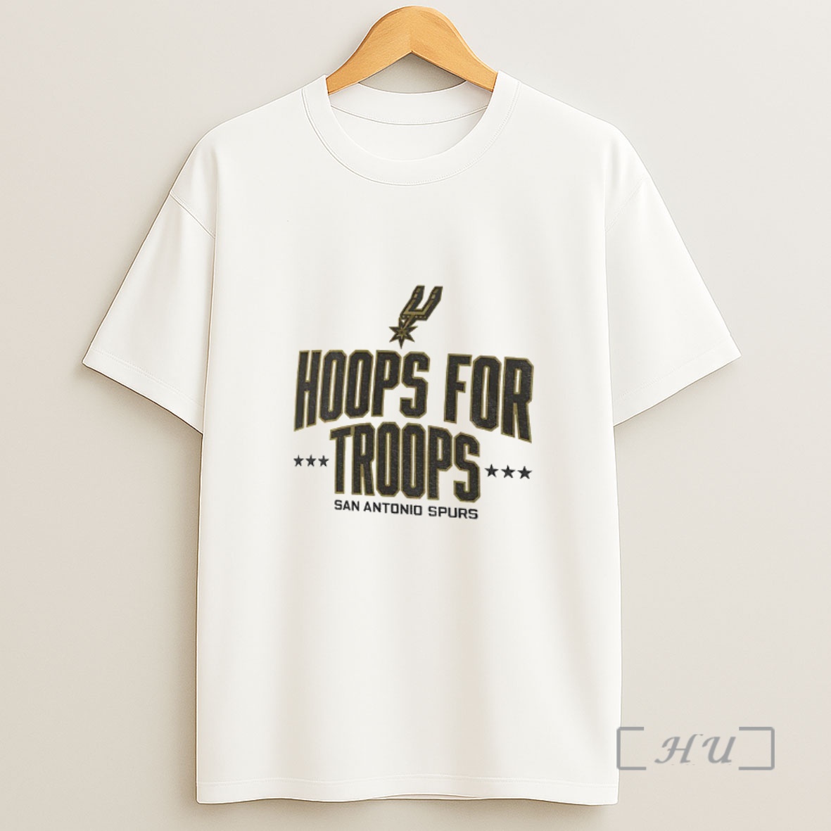 Officials San Antonio Spurs Basketball Nba Hoops For Troops Logo Premium Shirt Sweatshirt Tee