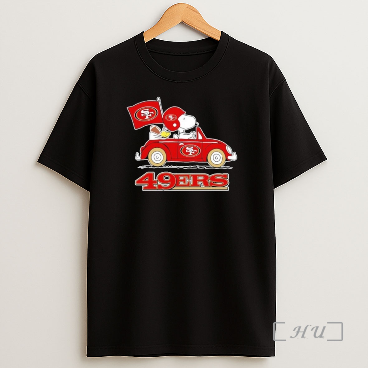 Officials San Francisco 49ers Football X Snoopy Drive Car Premium Shirt Sweatshirt Tee