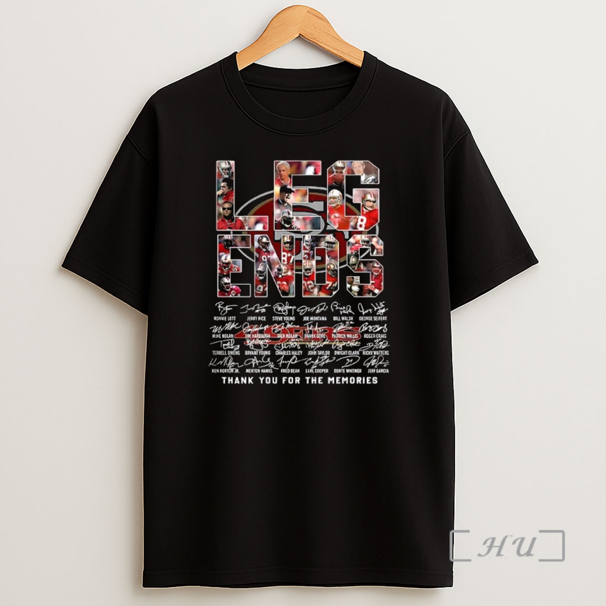 Officials San Francisco 49ers Legends Player Collage Signature Premium Shirt Sweatshirt Tee