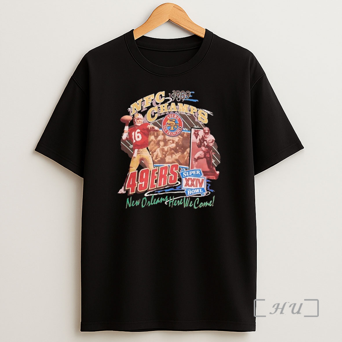 Officials San Francisco 49ers Super Bowl Xxiv Champs 1989 New Orleans Here We Come Premium Shirt Sweatshirt Tee