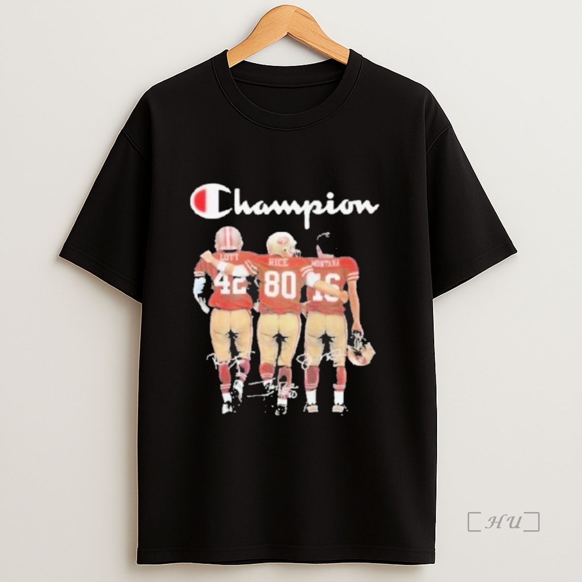 Officials San Francisco 49ers The Champions Lott Rice Montana 2025 Signatures Premium Shirt Sweatshirt Tee
