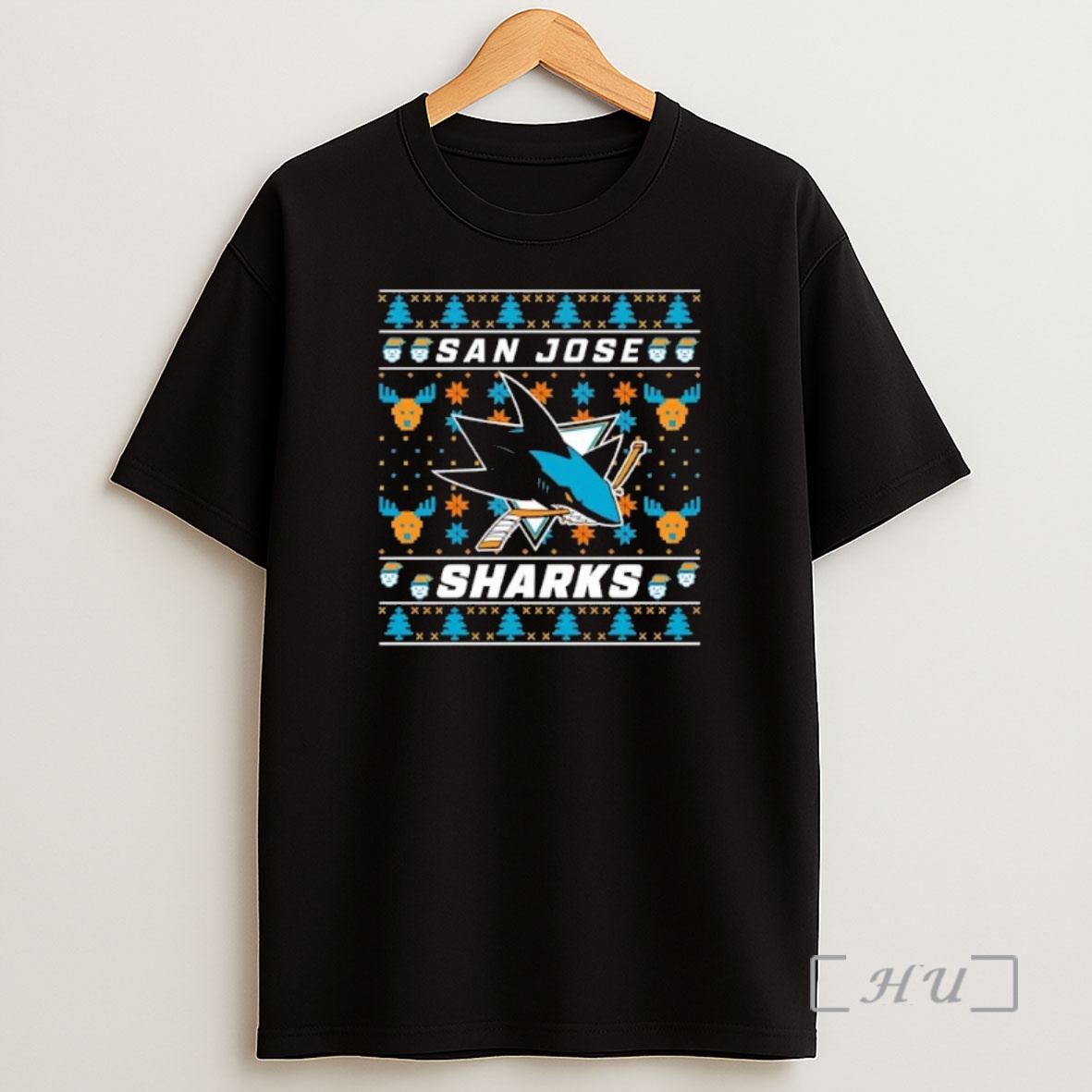 Officials San Jose Sharks 2025 Holiday Ugly Christmas Premium Shirt Sweatshirt Tee