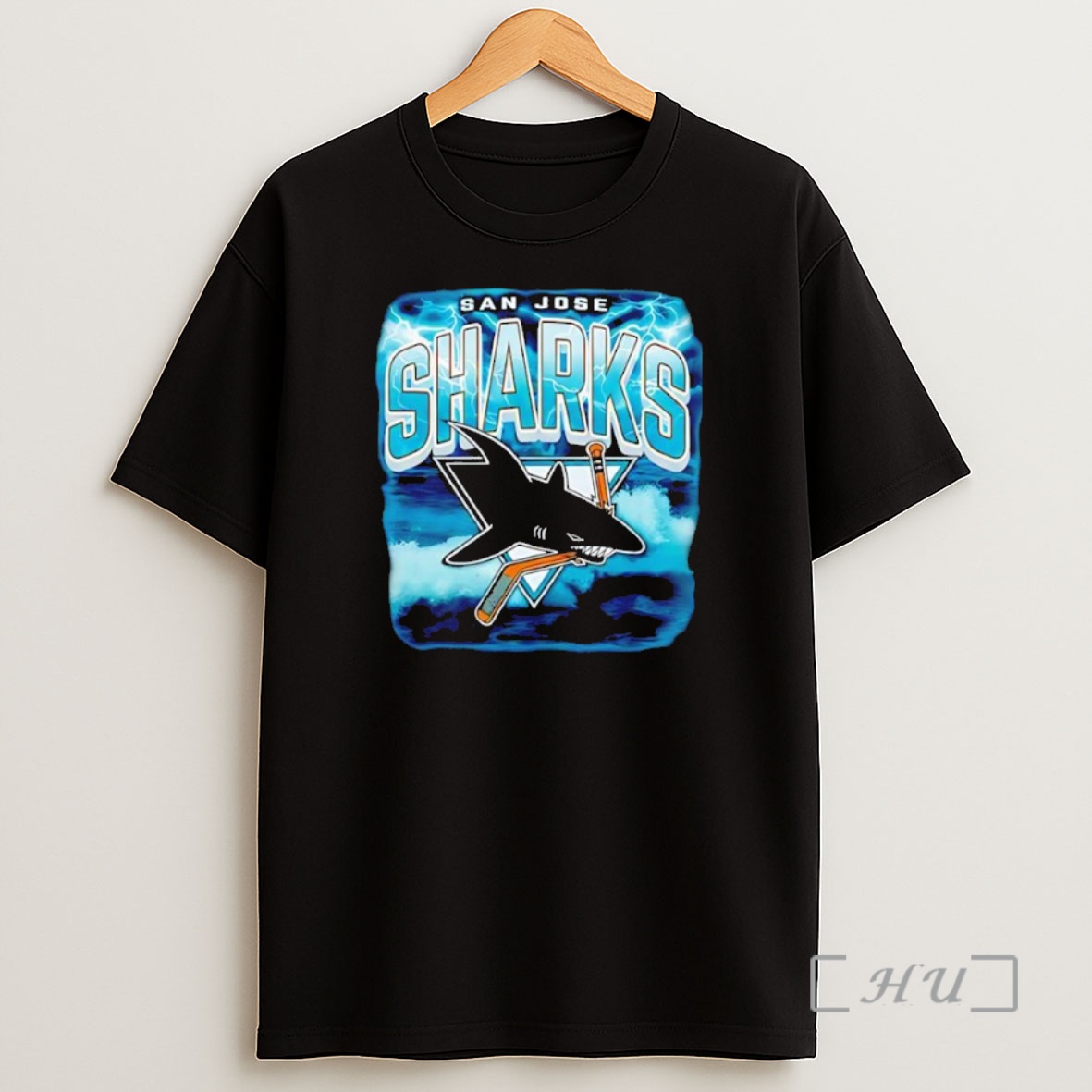 Officials San Jose Sharks Blue84 Heritage Stormy Sea Black Premium Shirt Sweatshirt Tee