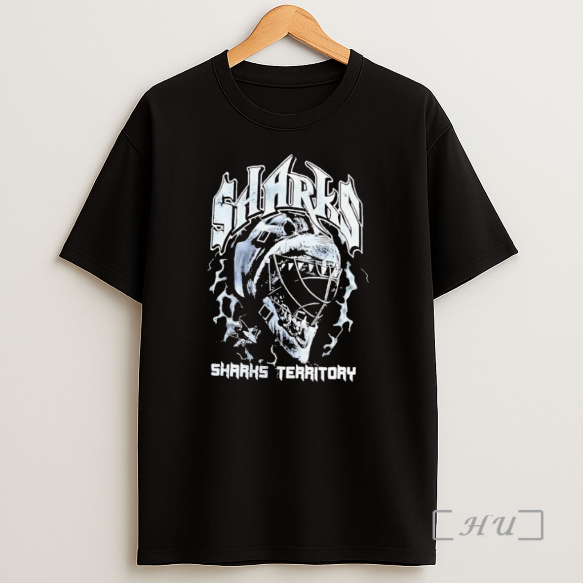 Officials San Jose Sharks Territory Helmet Retro Black Premium Shirt Sweatshirt Tee
