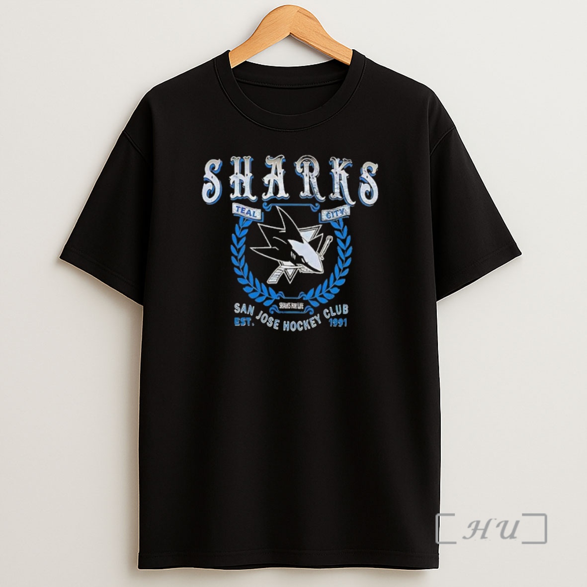 Officials San Jose Sharks The Wild Collective Baggy Dolman Retro Black Premium Shirt Sweatshirt Tee