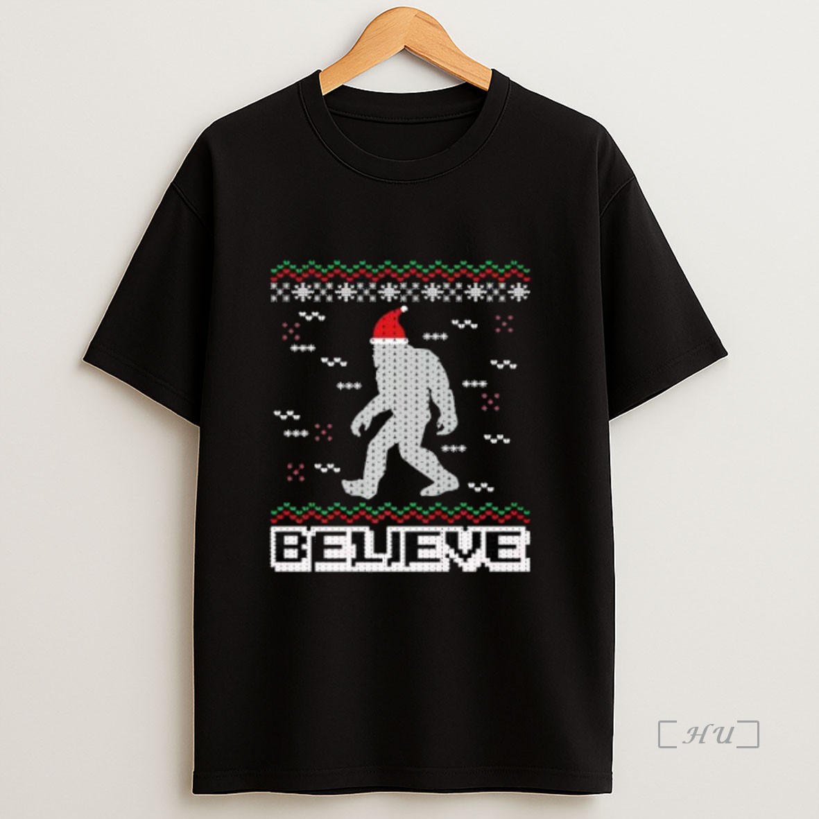 Officials Santa Bigfoot Believe Christmas Premium Shirt Sweatshirt Tee