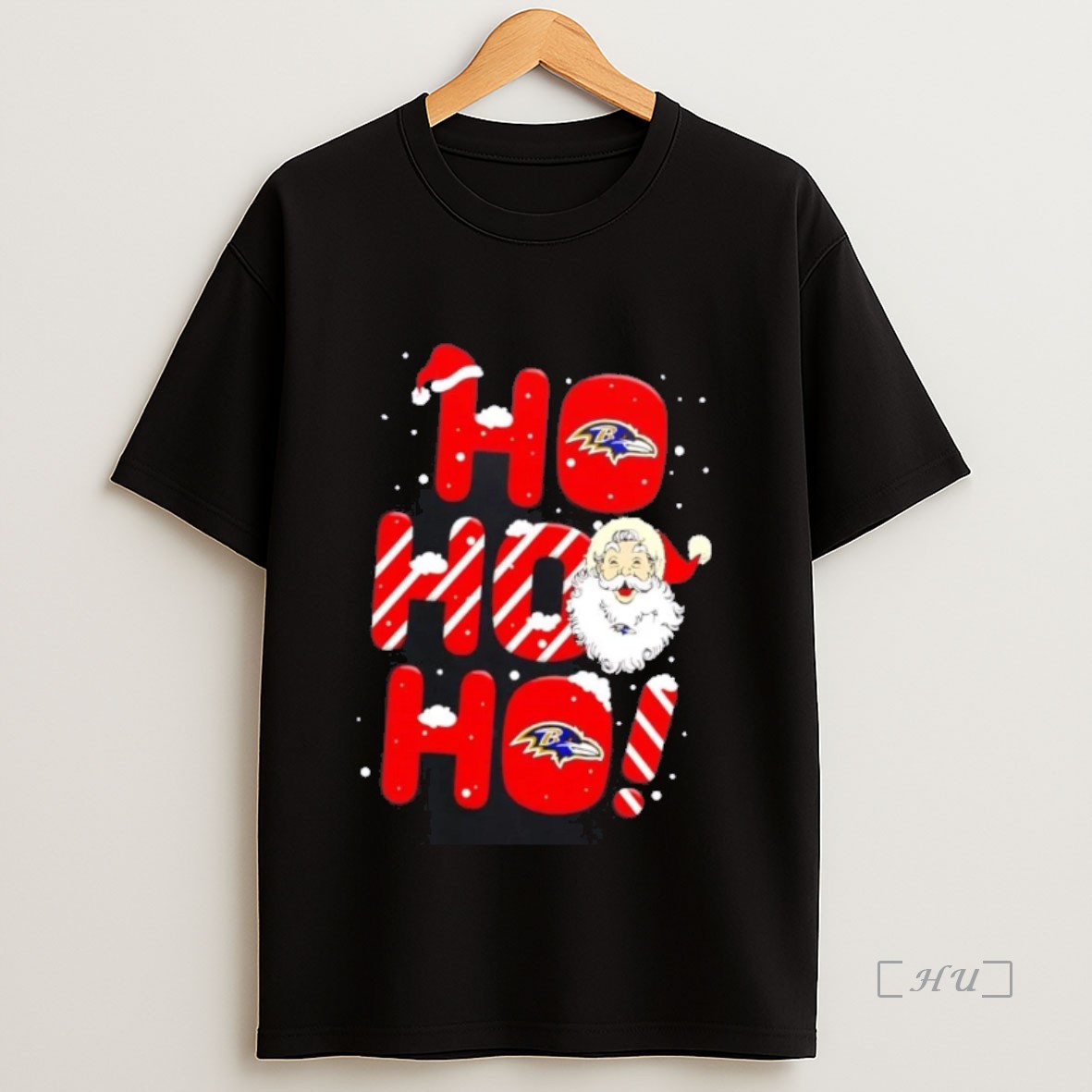 Officials Santa Claus Baltimore Ravens Ho Ho Ho Merry Christmas Premium Shirt Sweatshirt Tee