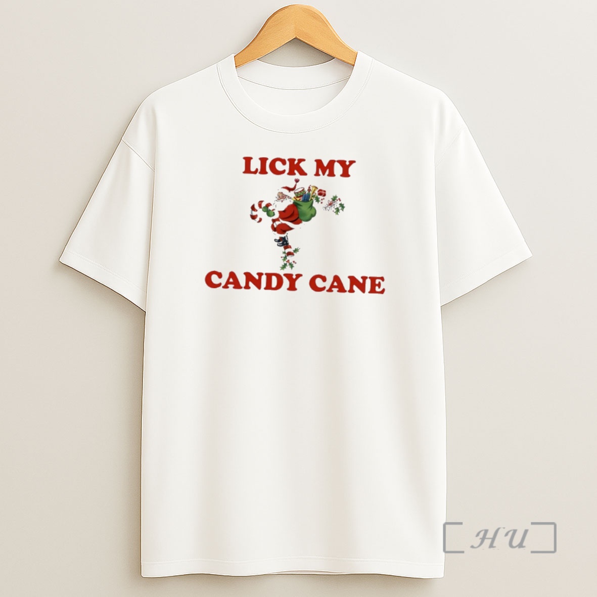 Officials Santa Claus Christmas Lick My Candy Cane Premium Shirt Sweatshirt Tee
