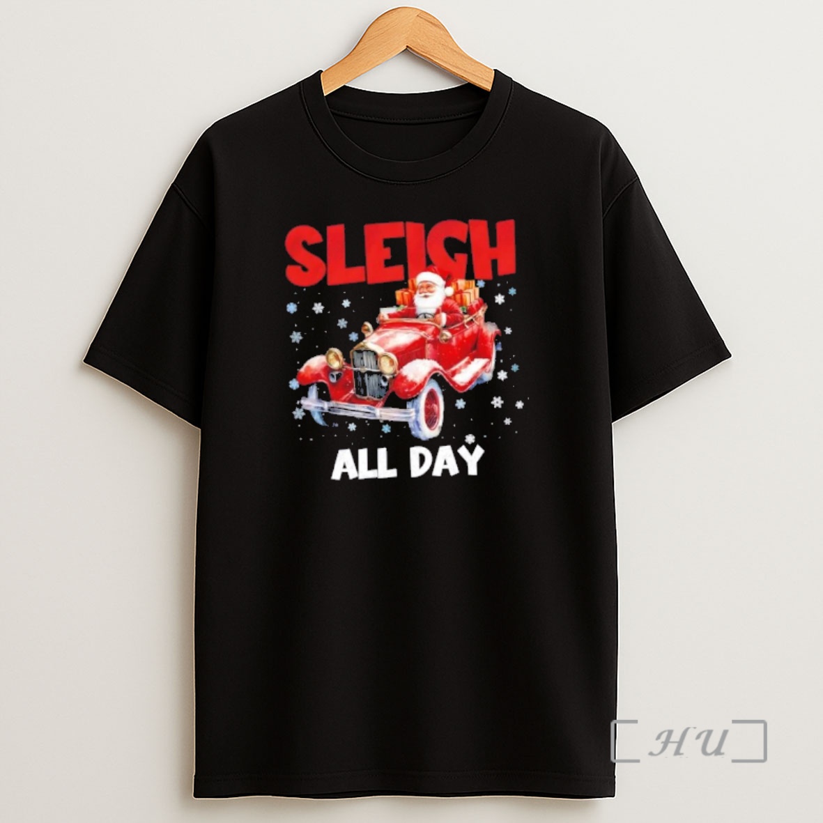 Officials Santa Claus Driving Car Sleigh All Day Vintage Christmas Premium Shirt Sweatshirt Tee