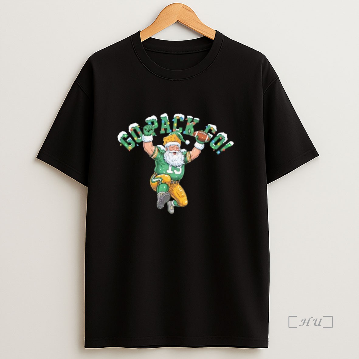 Officials Santa Claus Green Bay Packers Go Pack Go Christmas Premium Shirt Sweatshirt Tee
