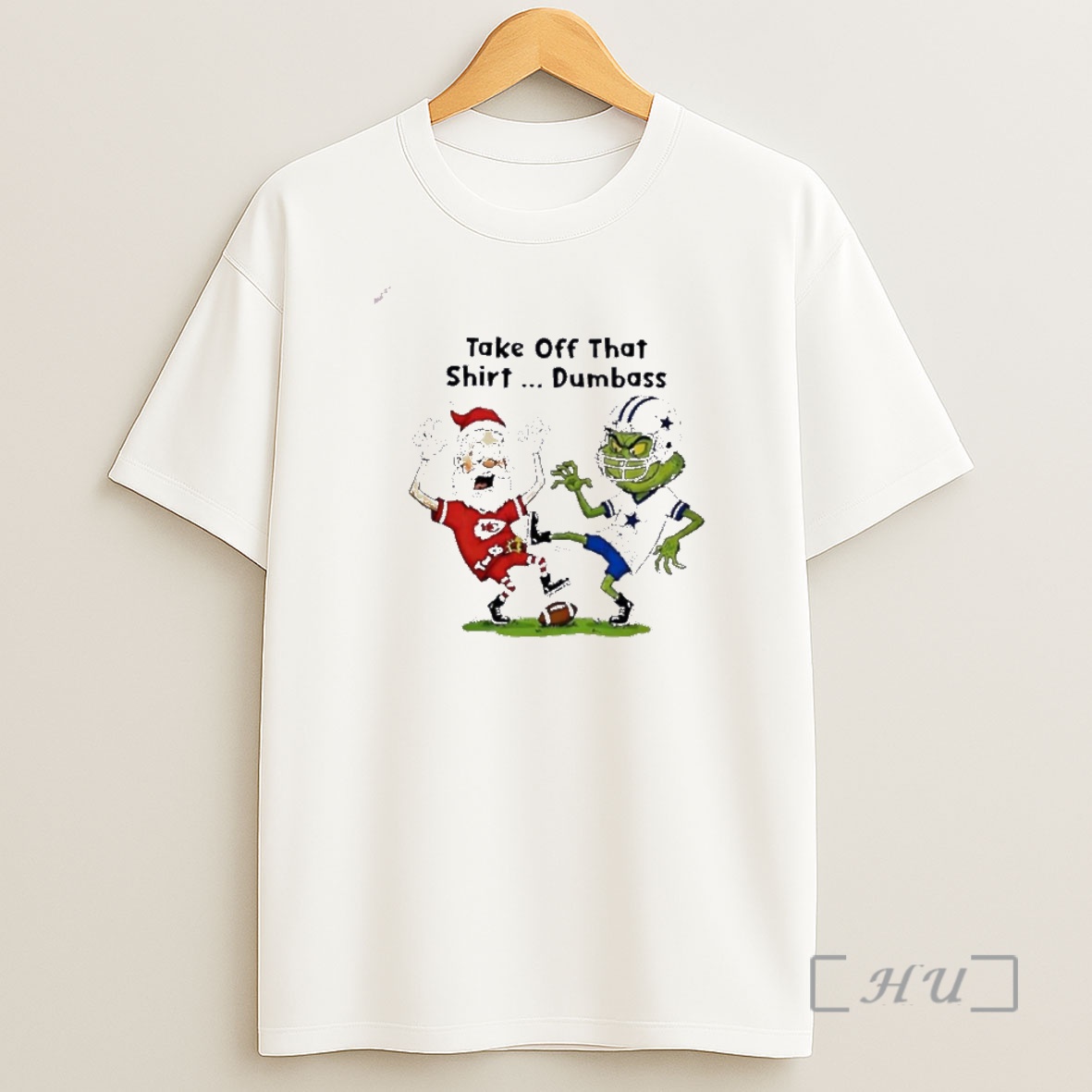 Officials Santa Claus Kansas City Chiefs X Grinch Dallas Cowboys Take Off That Dumbass Premium Shirt Sweatshirt Tee