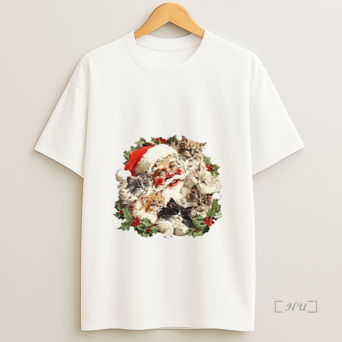 Officials Santa Claus Kittens Christmas Retro 90s Premium Shirt Sweatshirt Tee
