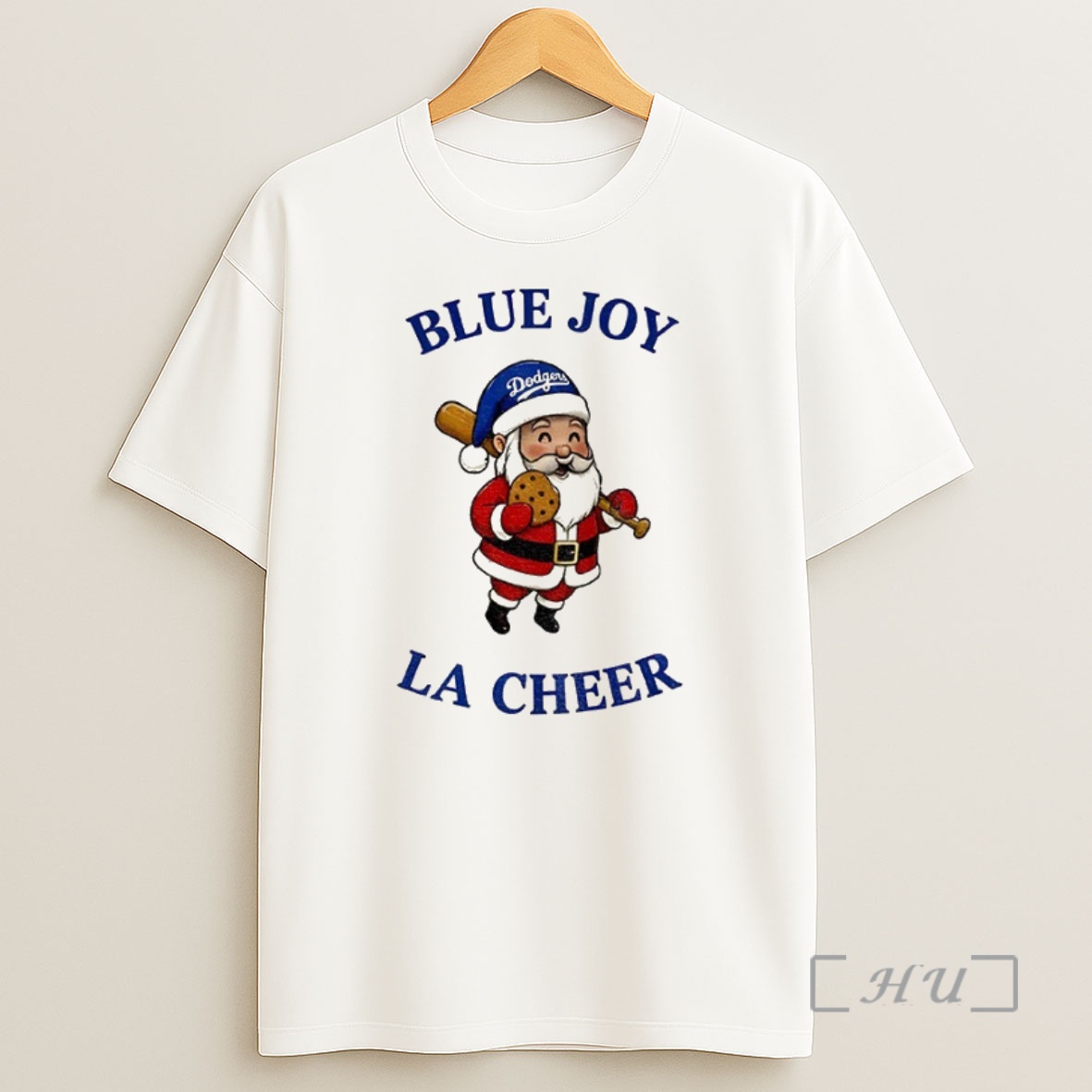 Officials Santa Claus Los Angeles Dodgers Blue Joy La Cheer Baseball Mlb Christmas Premium Shirt Sweatshirt Tee