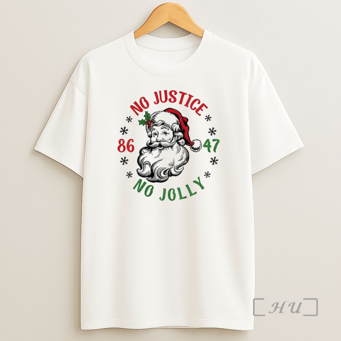 Officials Santa Claus No Justice No Jolly Anti Trump 86 47 Merry Christmas Premium Shirt Sweatshirt Tee