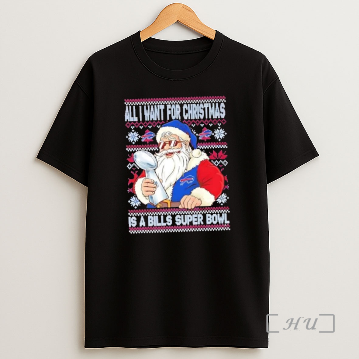 Officials Santa Claus All I Want For Christmas Is A Buffalo Bills Super Bowl Premium Shirt Sweatshirt Tee