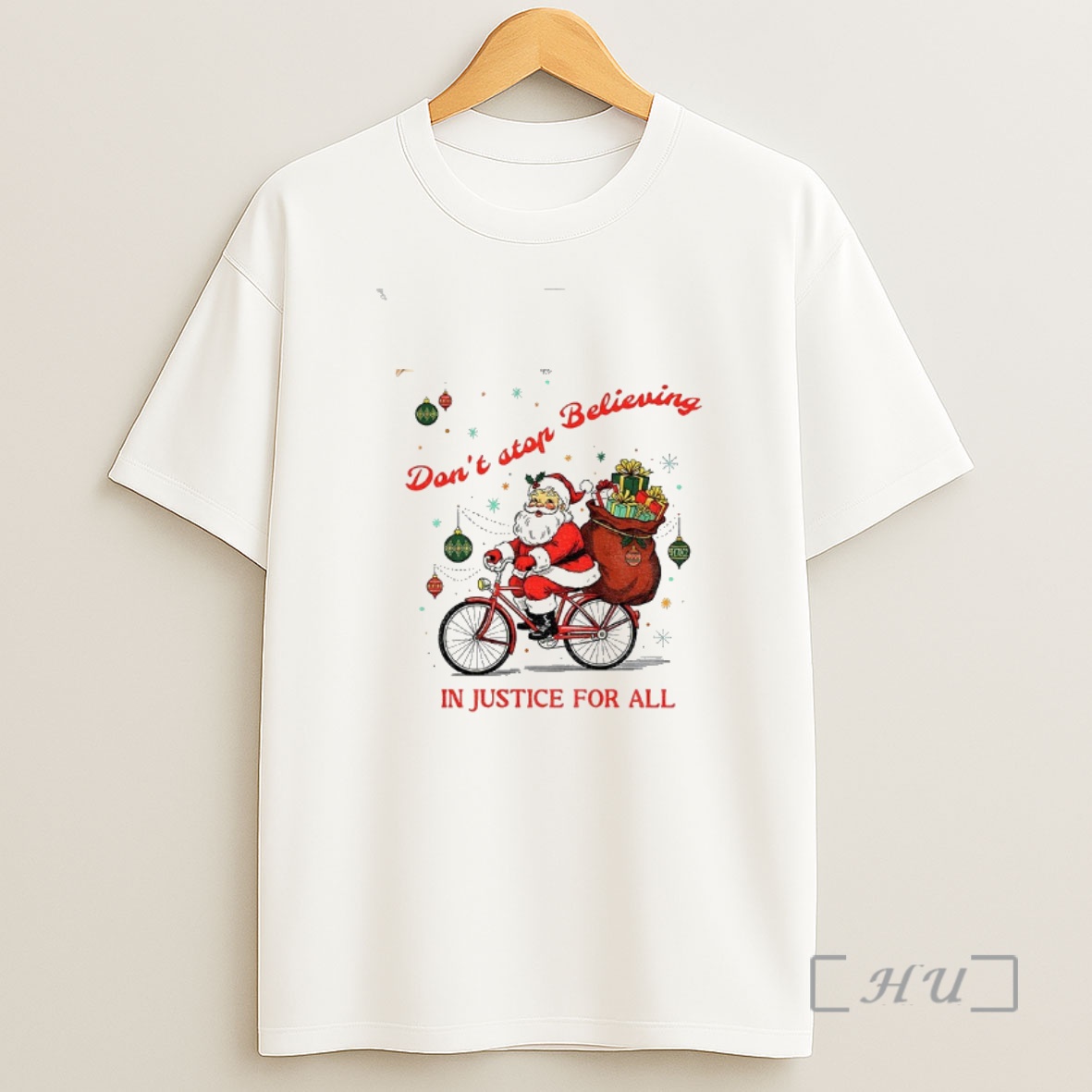 Officials Santa Claus Dont Stop Believing In Justice For All Santa Christmas Premium Shirt Sweatshirt Tee