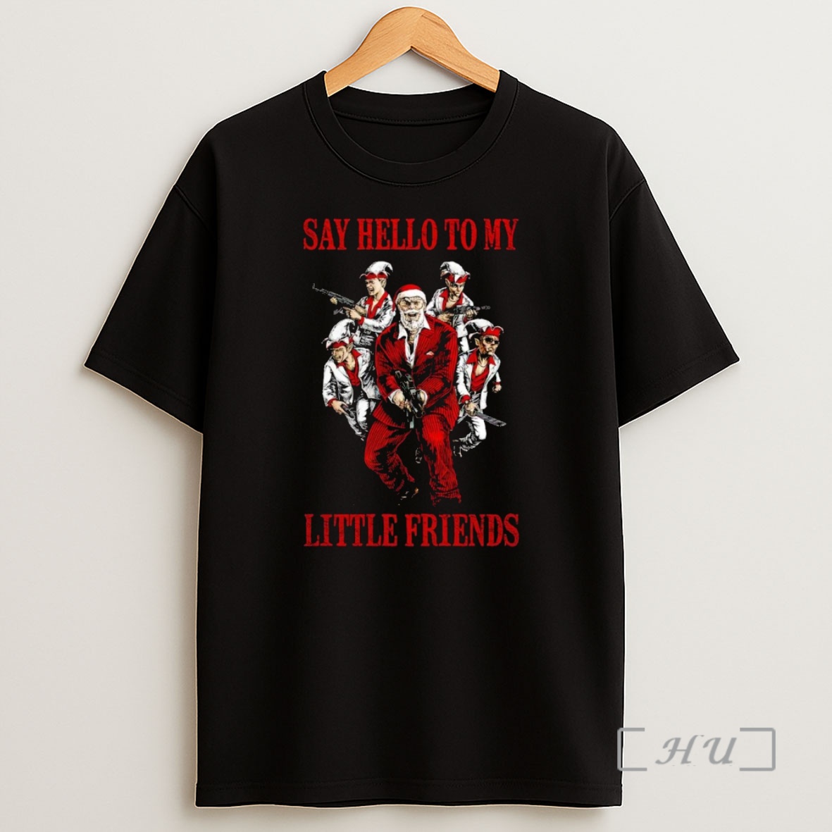 Officials Santa Claus Say Hello To My Little Friends Christmas Premium Shirt Sweatshirt Tee