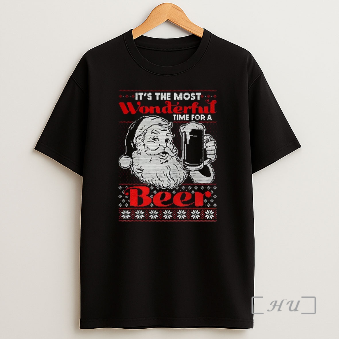 Officials Santa Claus Wonderful Time For A Beer Christmas Premium Shirt Sweatshirt Tee