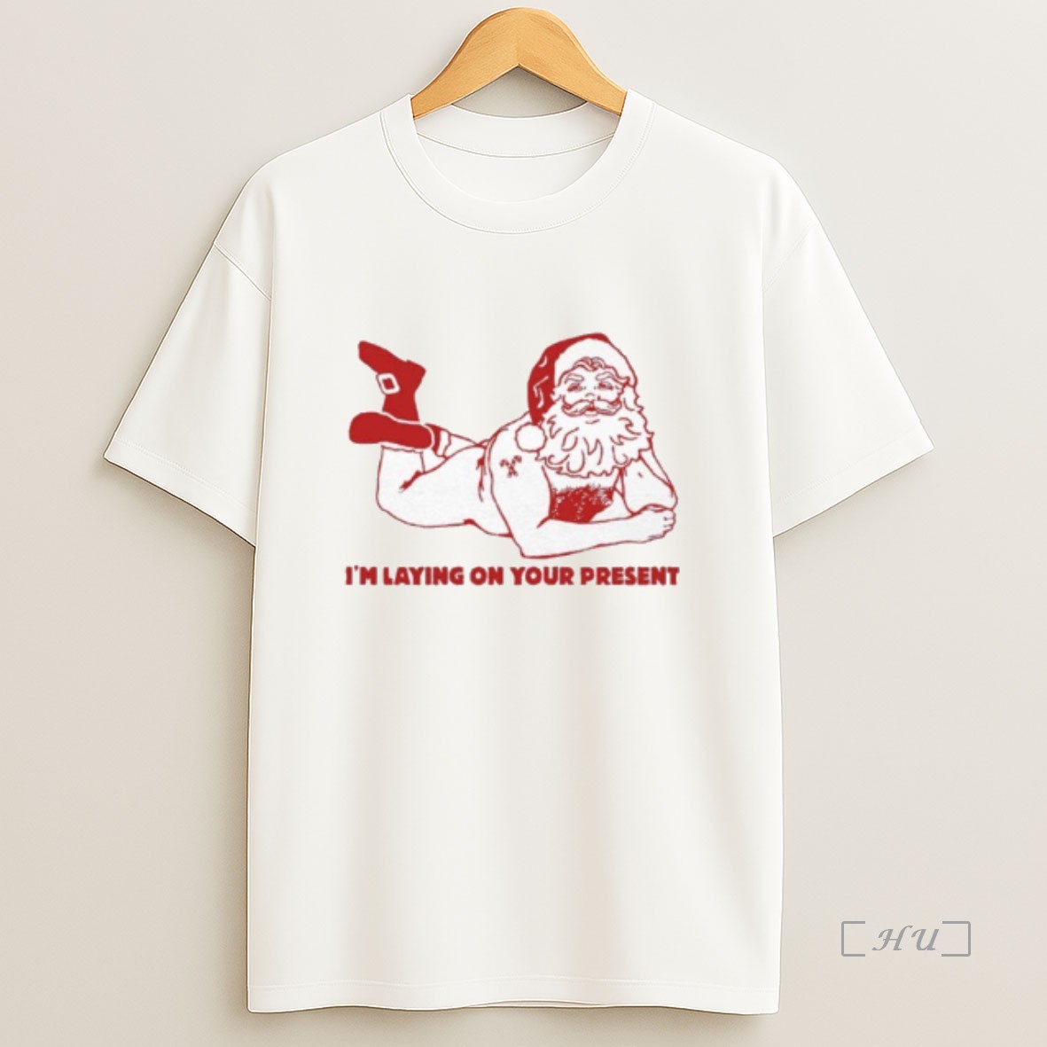 Officials Santa Clause Im Laying On Your Present Premium Shirt Sweatshirt Tee