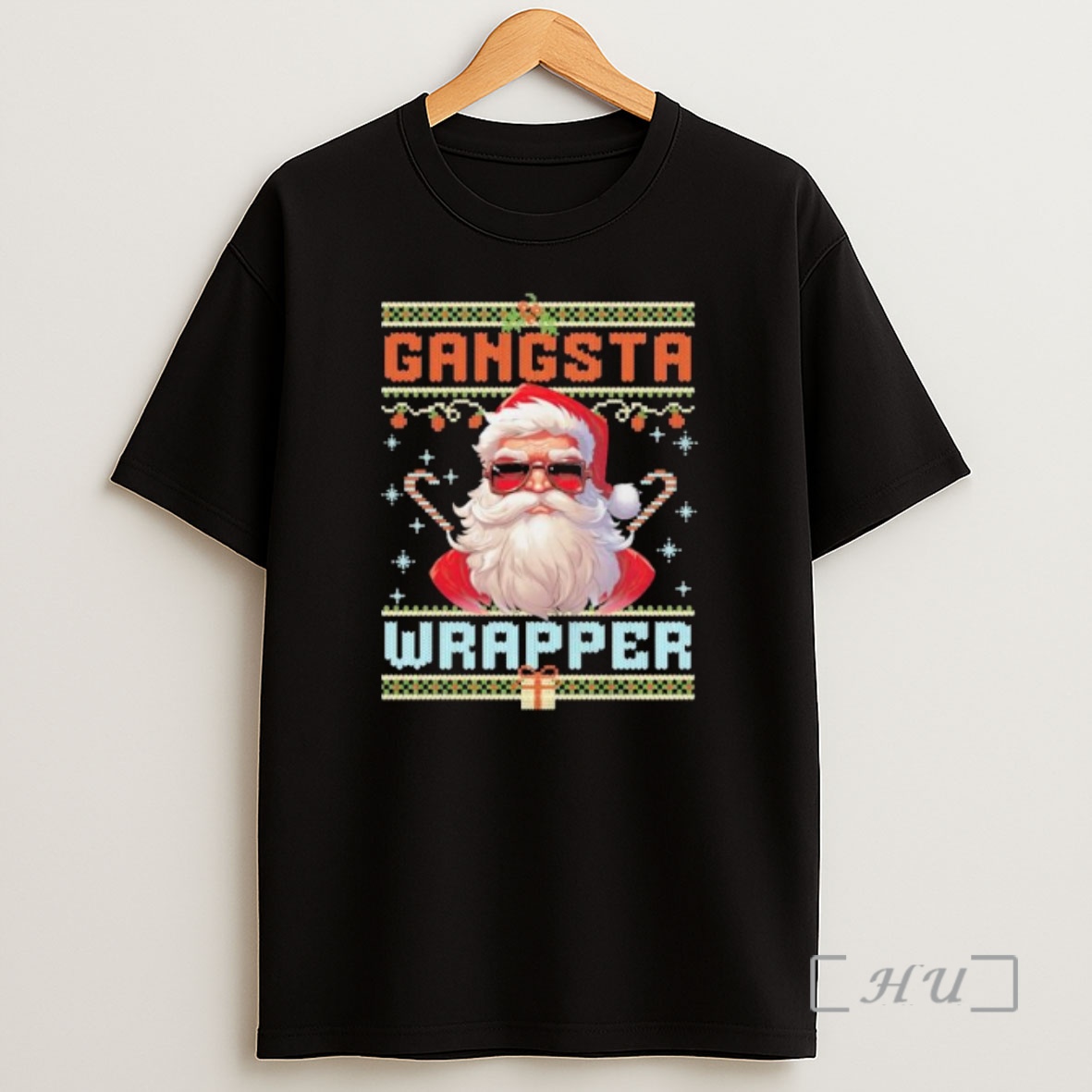Officials Santa Gangsta Wrapper Ugly Christmas Ornaments Premium Shirt Sweatshirt Tee