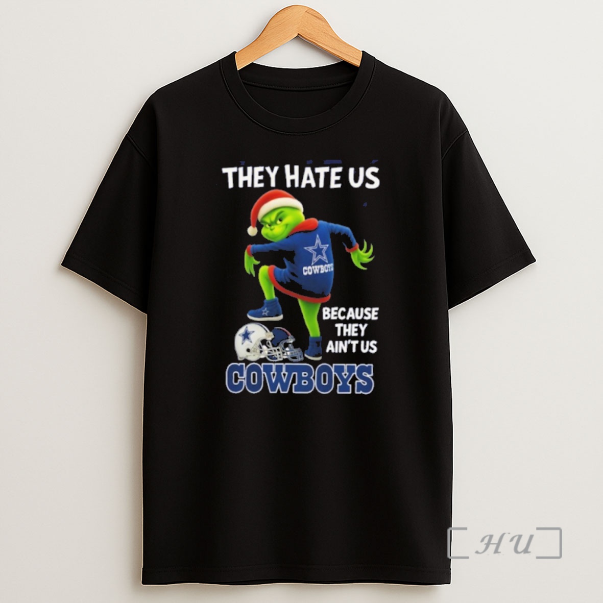 Officials Santa Grinch They Hate Us Because They Aint Us Cowboys Premium Shirt Sweatshirt Tee