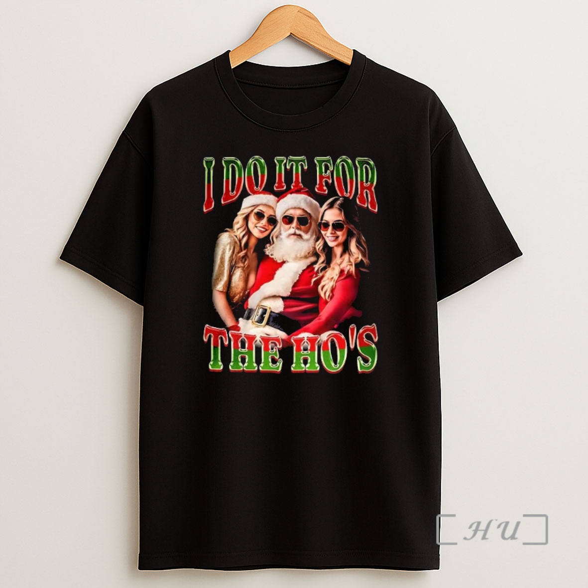 Officials Santa I Do It For The Hos Christmas Premium Shirt Sweatshirt Tee