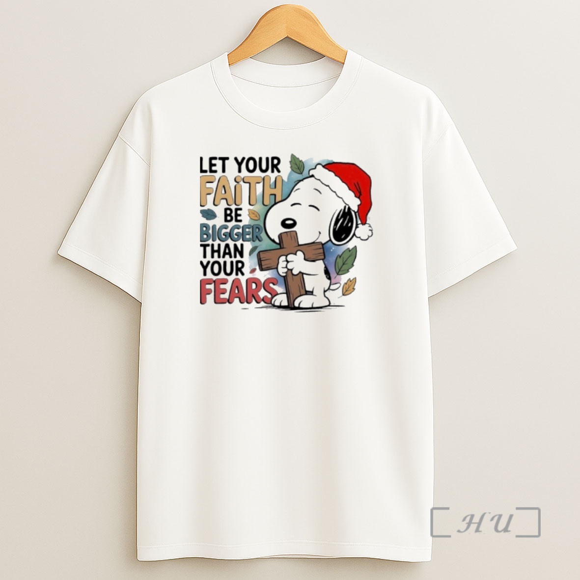 Officials Santa Snoopy Let Your Faith Be Bigger Than Your Fears Premium Shirt Sweatshirt Tee