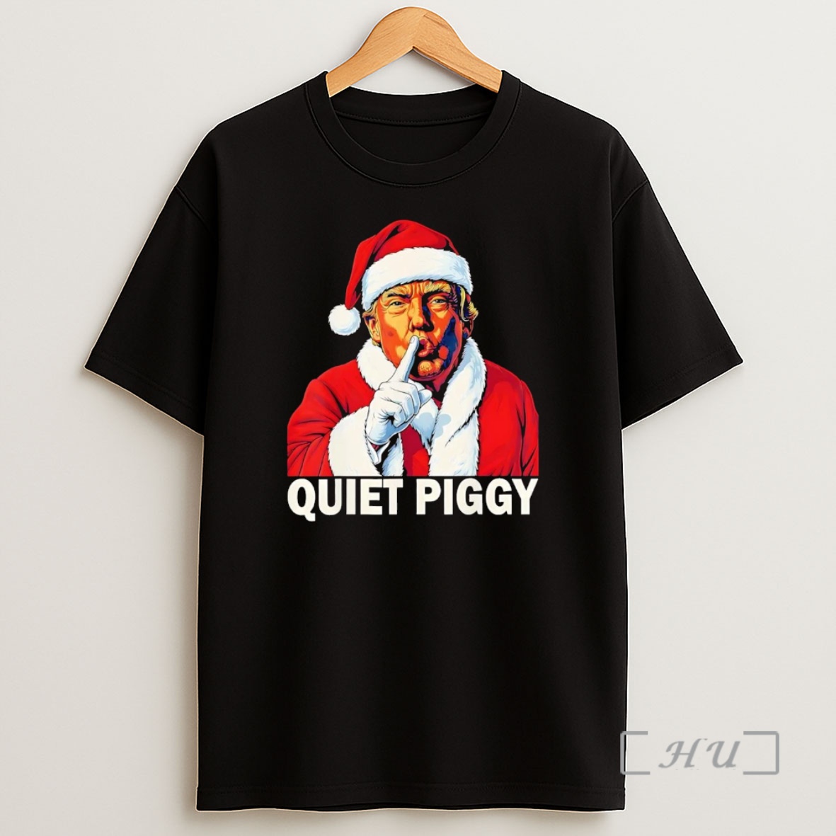 Officials Santa Trump Christmas Quiet Piggy Premium Shirt Sweatshirt Tee