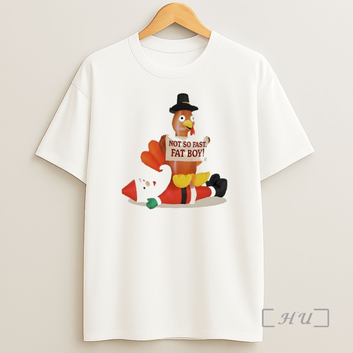 Officials Santa Versus Turkey Not So Fast Fat Boy Thanksgiving 2025 Premium Shirt Sweatshirt Tee