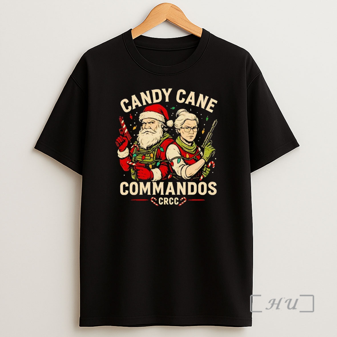 Officials Santa Candy Cane Commandos Christmas Premium Shirt Sweatshirt Tee