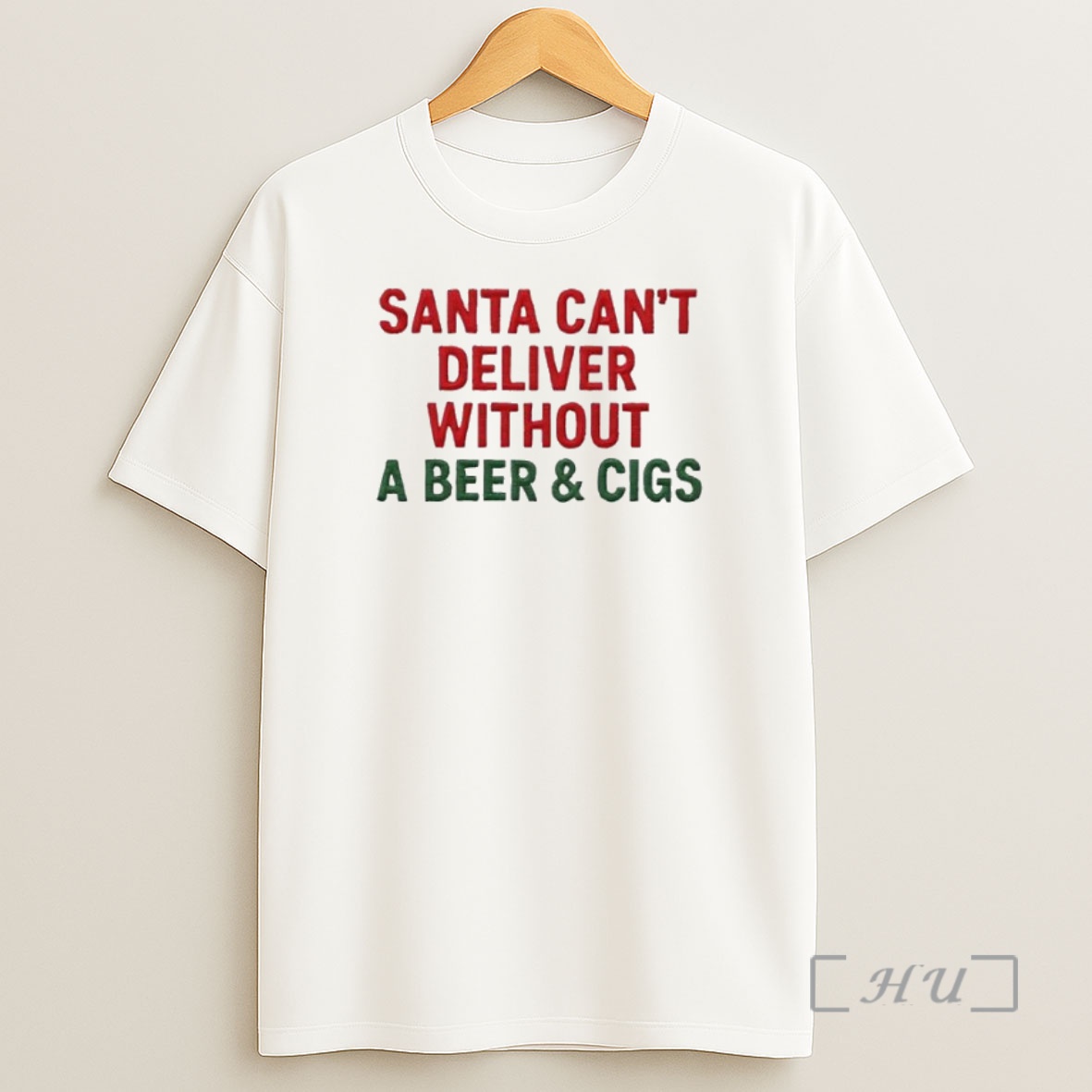 Officials Santa Cant Deliver Without A Beer Cigs Premium Shirt Sweatshirt Tee
