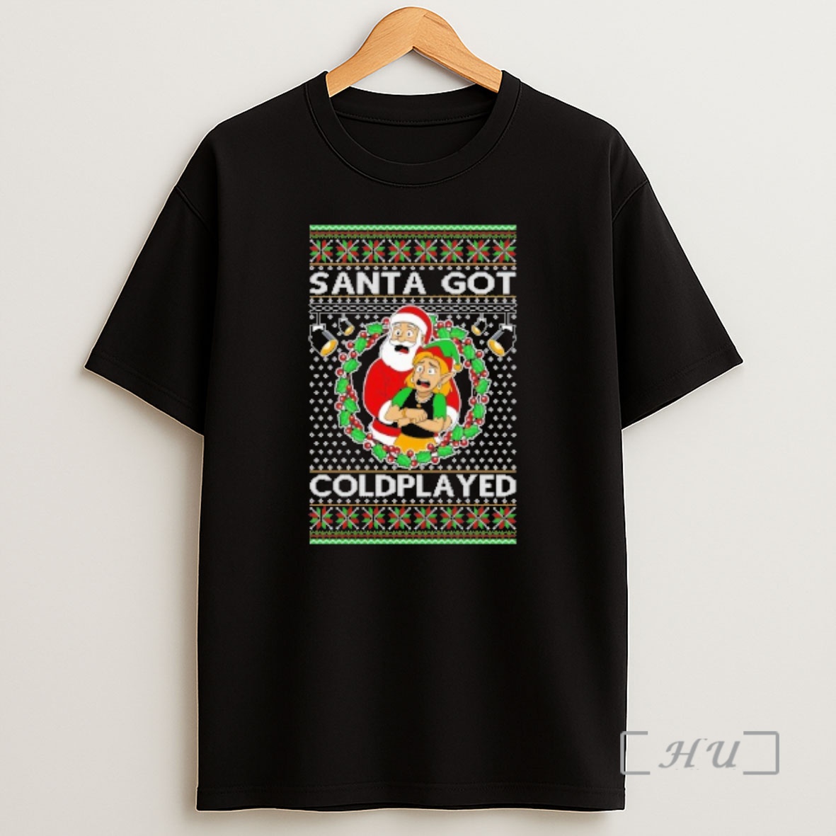 Officials Santa Got Coldplayed Ugly Christmas Sweat Premium Shirt Sweatshirt Tee