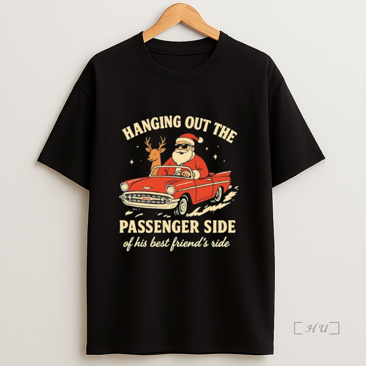 Officials Santa Hanging Out The Passenger Side Of His Best Friends Ride Premium Shirt Sweatshirt Tee