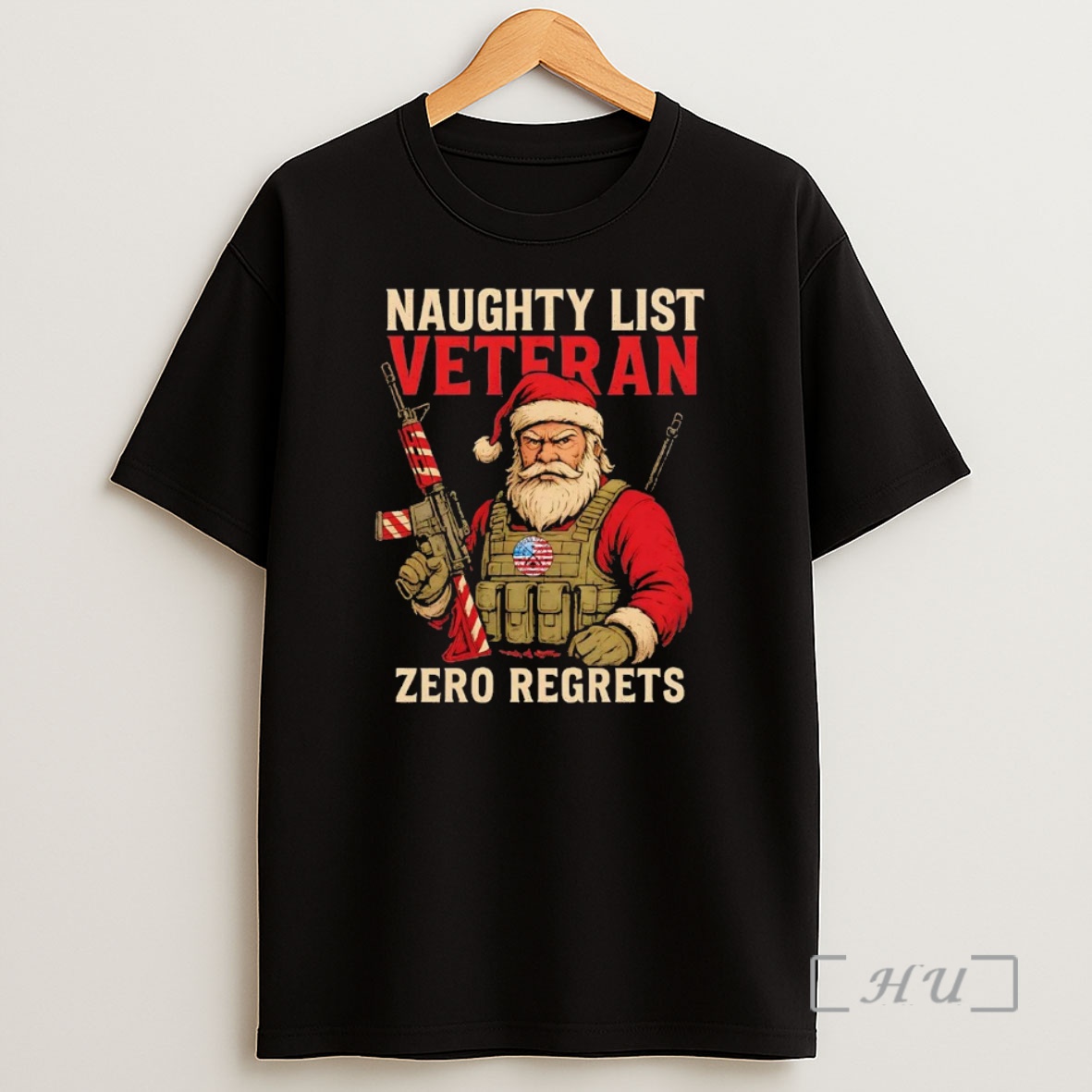 Officials Santa Naughty List Veteran Zero Regrets Christmas Premium Shirt Sweatshirt Tee