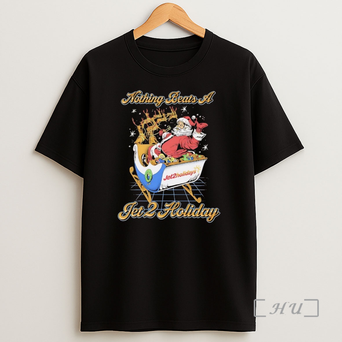 Officials Santa Nothing Beats A Jet 2 Holiday Christmas Premium Shirt Sweatshirt Tee