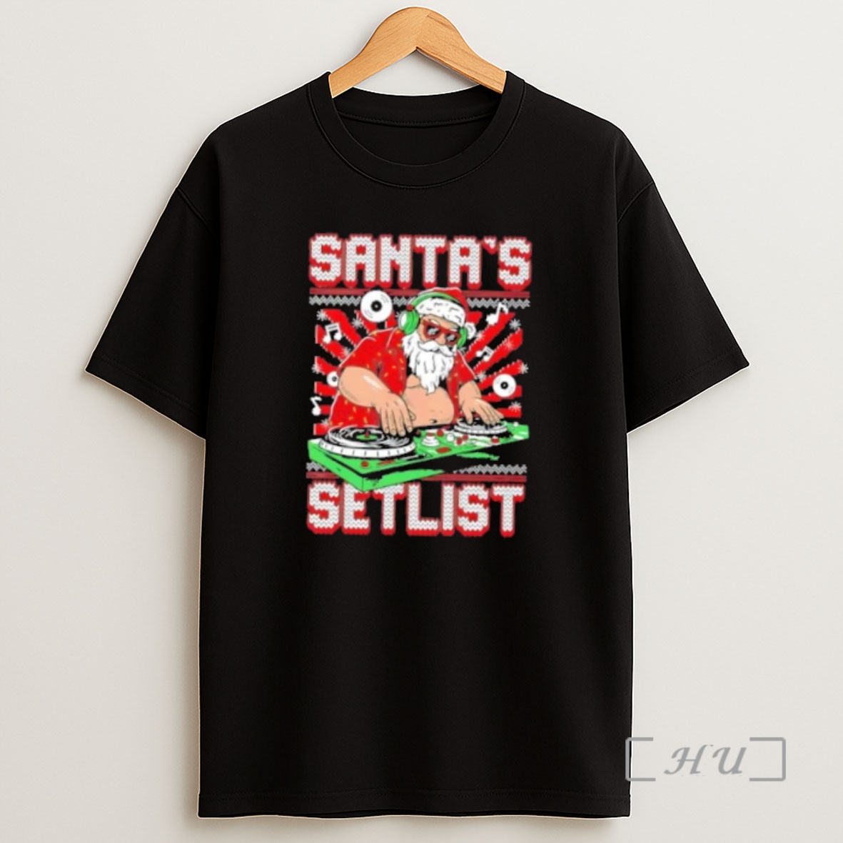 Officials Santas Dj Setlist Christmas Ugly Premium Shirt Sweatshirt Tee