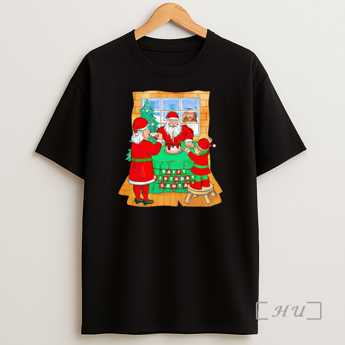 Officials Santas Family Have Dinner Jesus Out Of House Christmas Premium Shirt Sweatshirt Tee