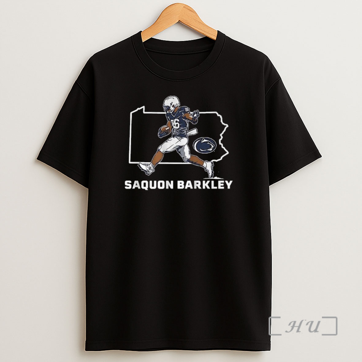 Officials Saquon Barkley Penn State Nittany Lions Football State Outline Premium Shirt Sweatshirt Tee