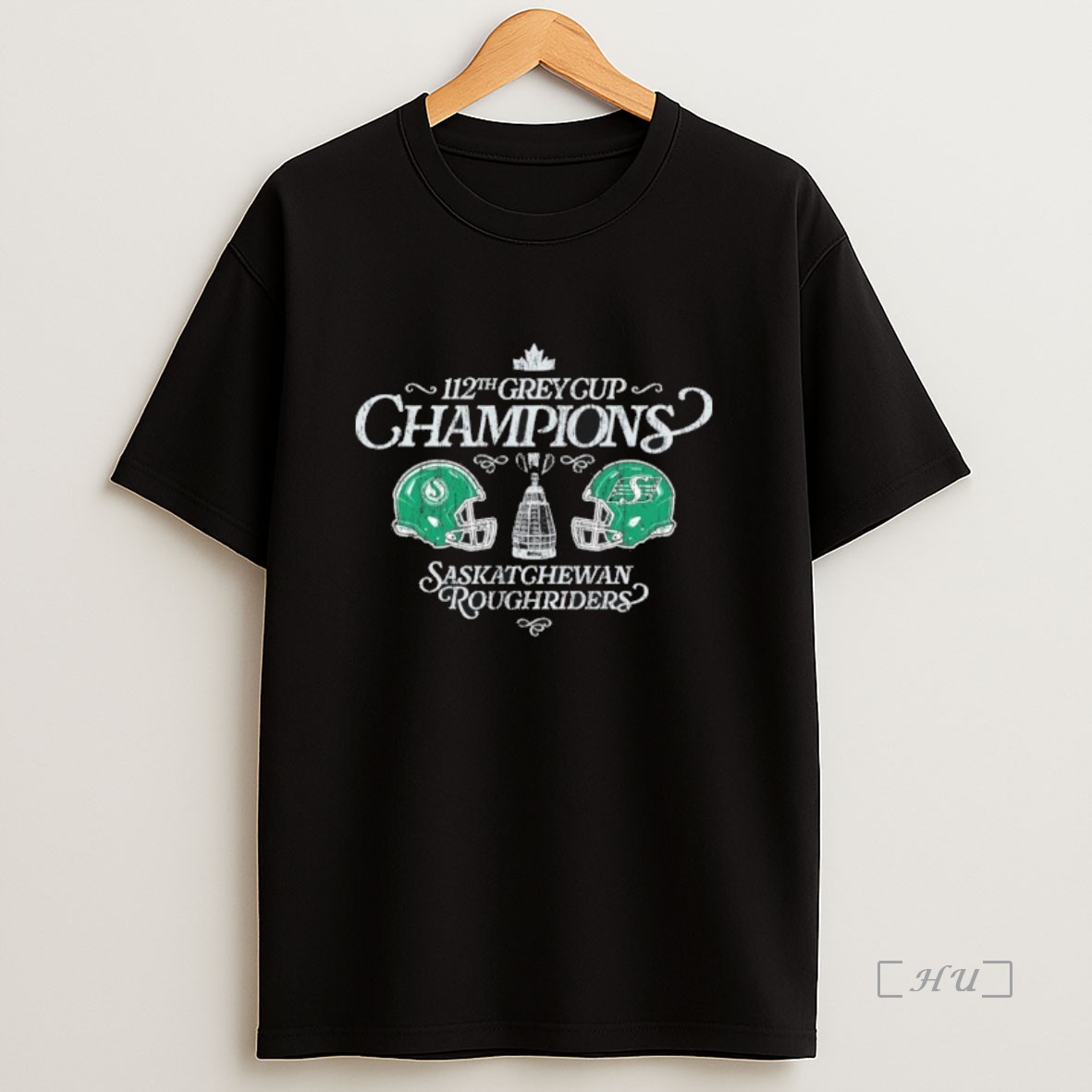 Officials Saskatchewan Roughriders 112th Grey Cup Champions Helmet Premium Shirt Sweatshirt Tee