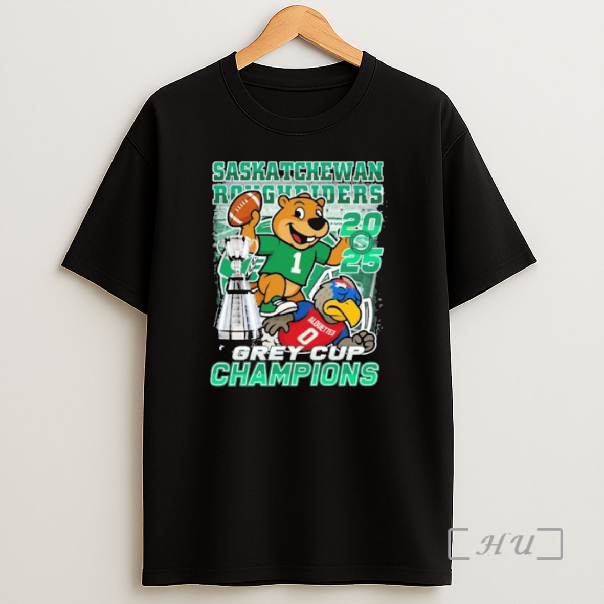 Officials Saskatchewan Roughriders Mascot Beat Alouettes 2025 Grey Cup Champions Premium Shirt Sweatshirt Tee