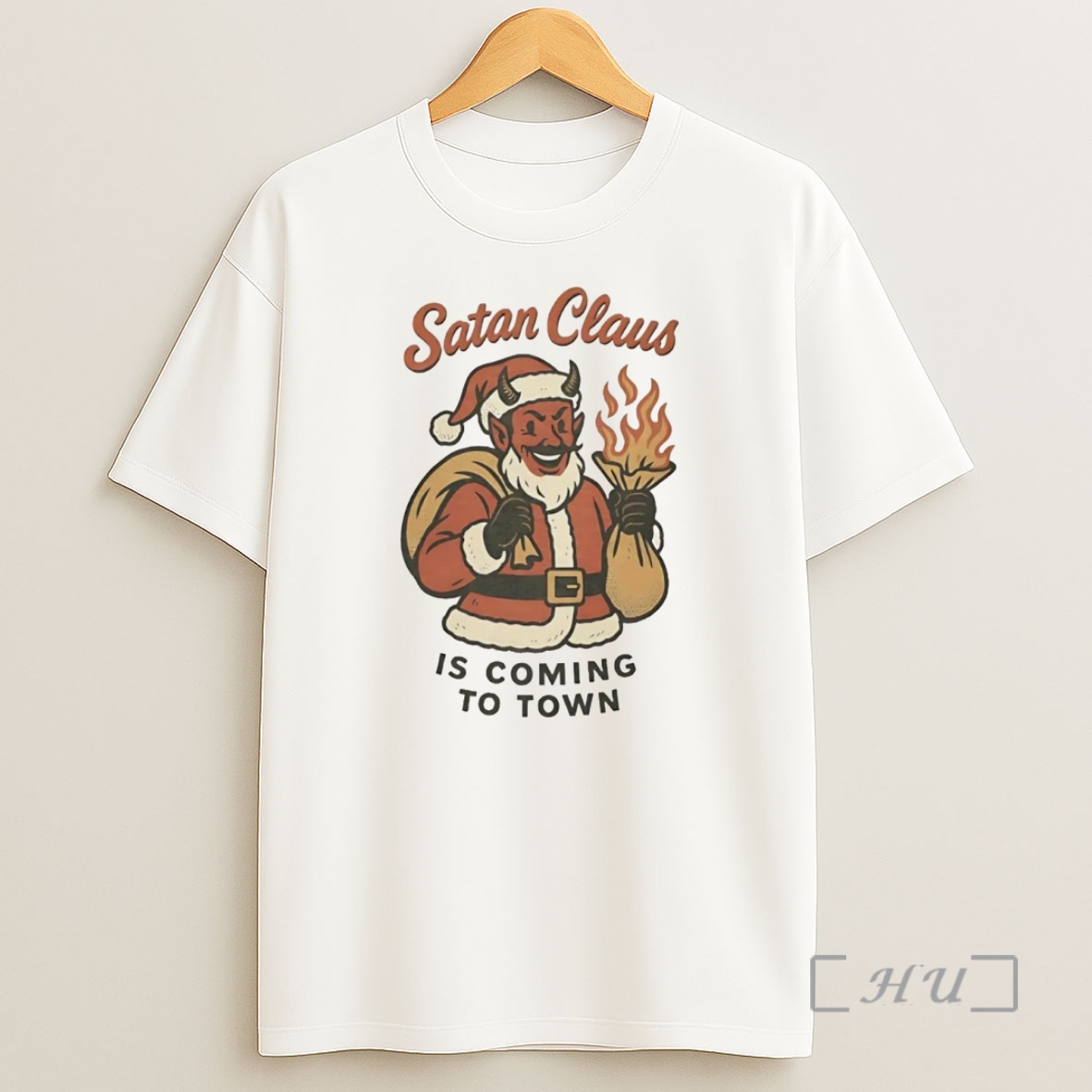 Officials Satan Claus Is Coming To Town Christmas Premium Shirt Sweatshirt Tee