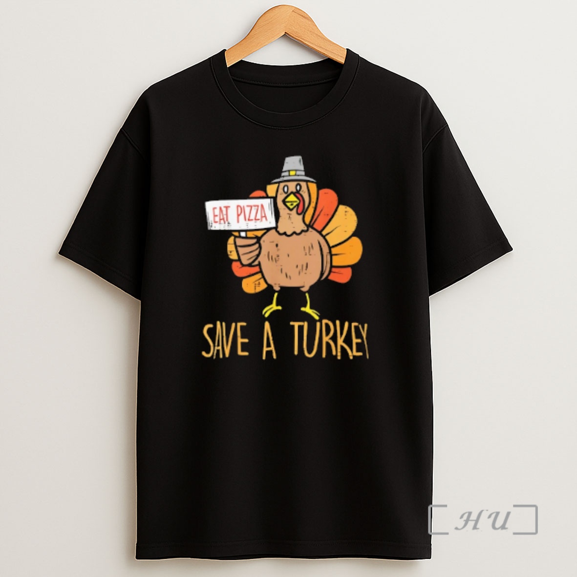 Officials Save A Turkey Eat Pizza Thanksgiving Premium Shirt Sweatshirt Tee