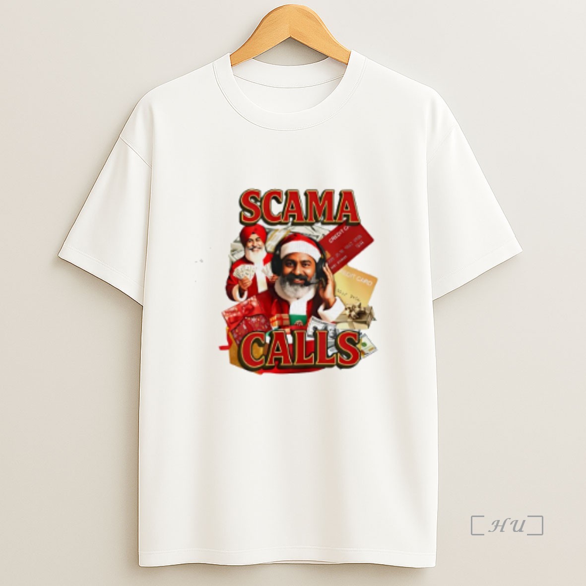 Officials Scama Calls Santa Christmas Graphic Premium Shirt Sweatshirt Tee