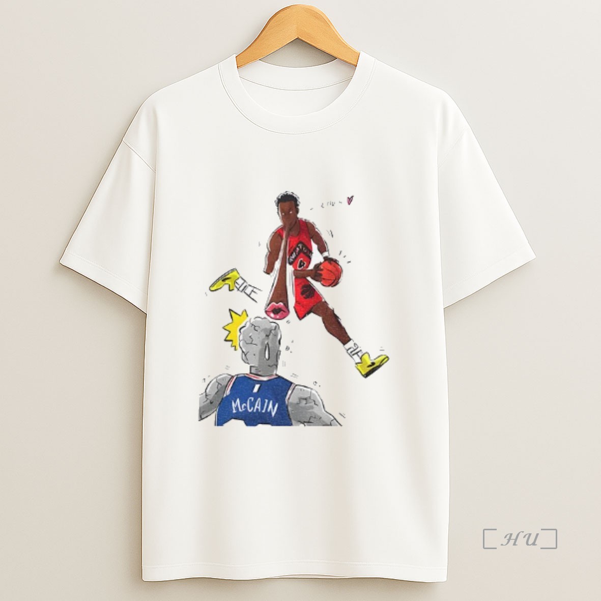 Officials Scottie Barnes Blew A Kiss At Jared Mccain Basketball Premium Shirt Sweatshirt Tee