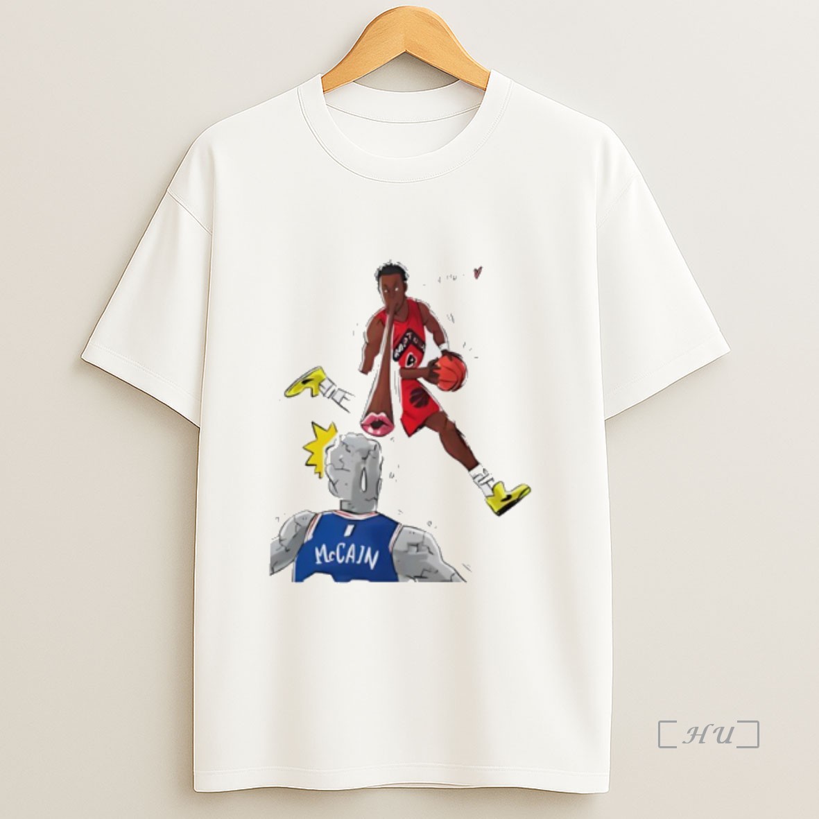 Officials Scottie Barnes Blew A Kiss At Jared Mccain Paint Premium Shirt Sweatshirt Tee