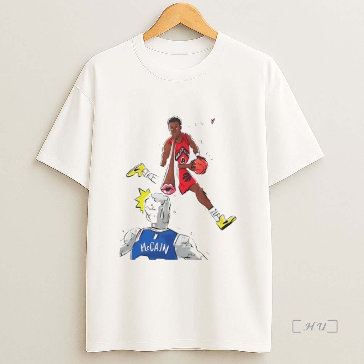 Officials Scottie Barnes Blew A Kiss At Jared Mccain Premium Shirt Sweatshirt Tee